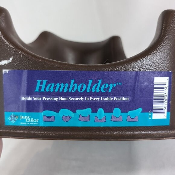 Hamholder Vintage Brown Plastic June Tailor JT-315 Ham Holder Pressing Aid Mold - Picture 7 of 9